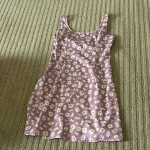 SHEIN XXS Floral Purple Dress